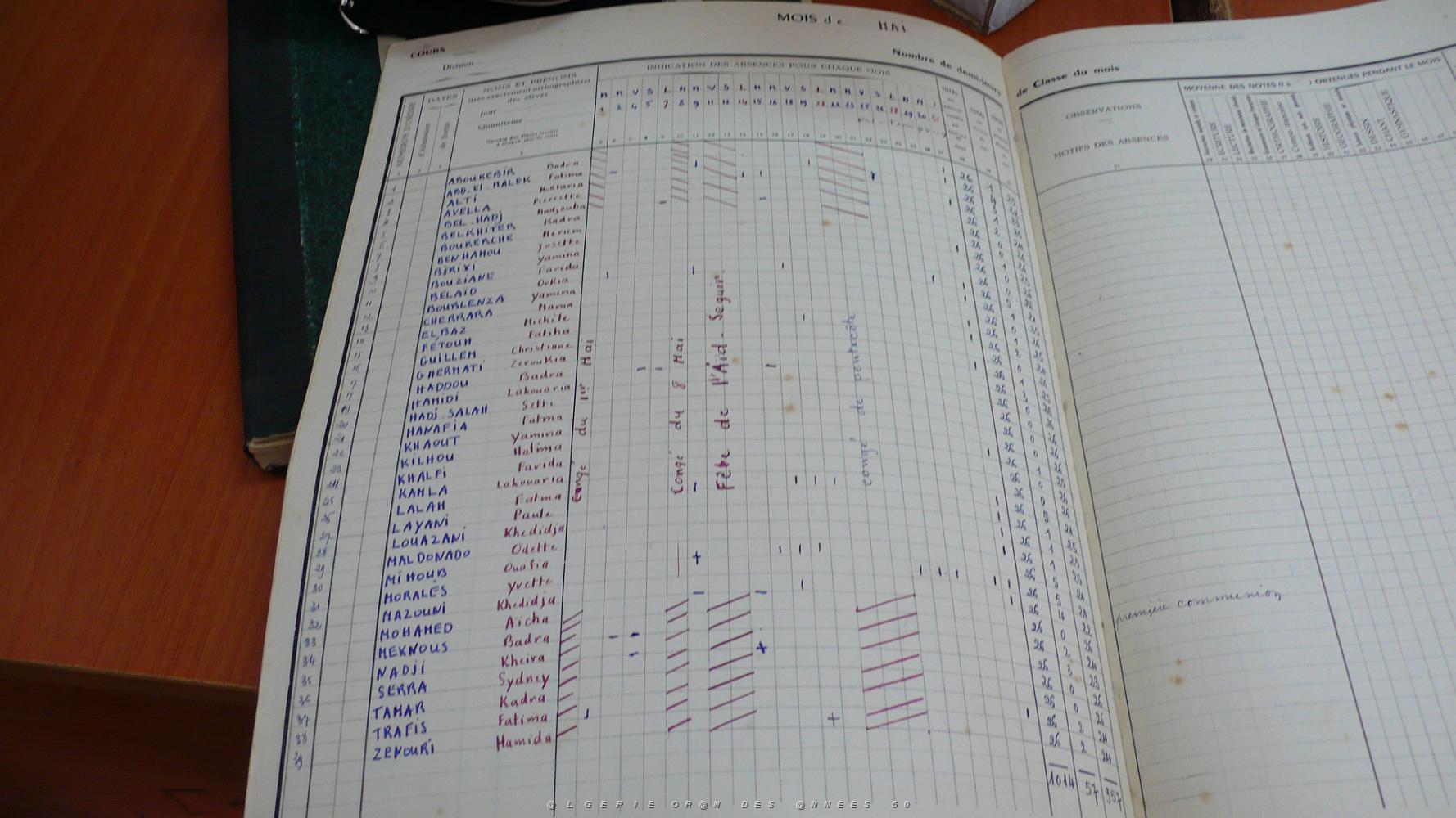 ORAN MARS 2012 99 ecole Pasteur filles classe CE 2 1955 1956.JPG